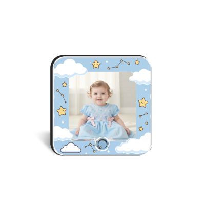 Personalized Baby Photo Musical Fridge Magnet with Custom Photo and Any Favorite Song Birthday Gift for Baby Girl for Daughter & Son